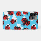 Blue Sky White Clouds Red Ladybug Käfer Case-Mate iPhone Hülle (Rückseite (Horizontal))