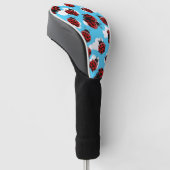 Blue Sky White Clouds Red Ladybug Käfer Insekt Golf Headcover (angewinkelt)