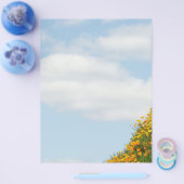 Blue Sky White Clouds Summer Flyers Themenpapier Flyer (Einzeln)