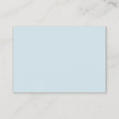 Blue Sky White Rose Visitenkarte (Rückseite)