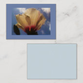 Blue Sky White Rose Visitenkarte (Vorne/Hinten)