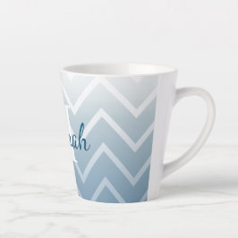 Blue Sky White Zickzack Milchtasse
