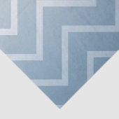 Blue Sky White Zickzack Seidenpapier (Detail)