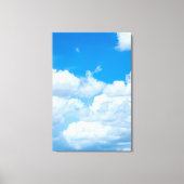 Blue Sky Wolken Hintergrund Himmel Design Leinwanddruck (Vorderseite)