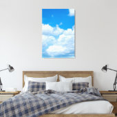 Blue Sky Wolken Hintergrund Himmel Design Leinwanddruck (Insitu (Schlafzimmer))