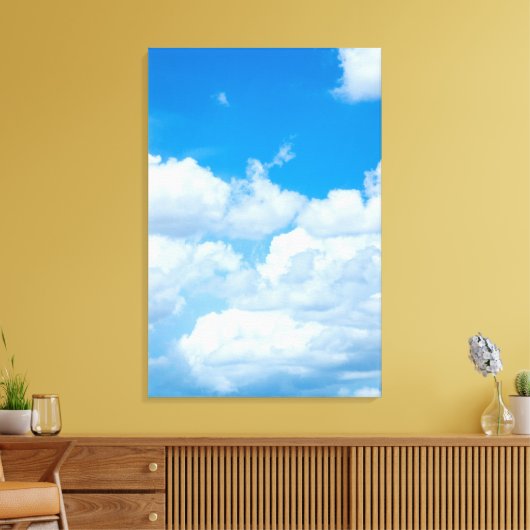 Blue Sky Wolken Hintergrund Himmel Design Leinwanddruck (Insitu (Wohnzimmer))