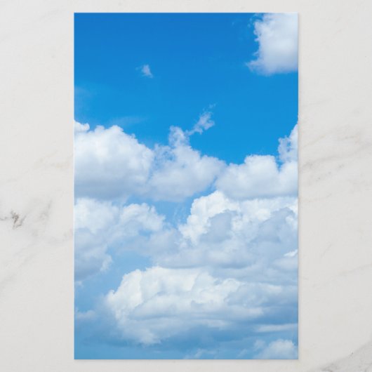 Blue Sky Wolken Hintergrund Himmelskörper Himmelsd Briefpapier (Vorderseite)