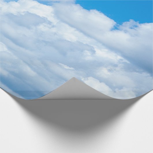 Blue Sky Wolken Hintergrund Himmelskörper Himmelsd Geschenkpapier (Ecke)