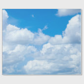 Blue Sky Wolken Hintergrund Himmelskörper Himmelsd Geschenkpapier (Flach)