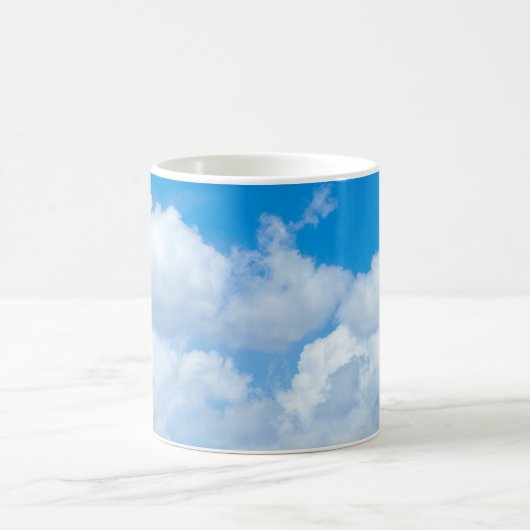 Blue Sky Wolken Hintergrund Himmelskörper Himmelsd Kaffeetasse (Mittel)