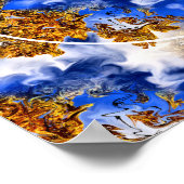 Blue Sky Wolken kreieren Ihr eigenes Foto Poster (Ecke)