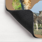 Blue Sky Zebra Footprint Mousepad (Ecke)