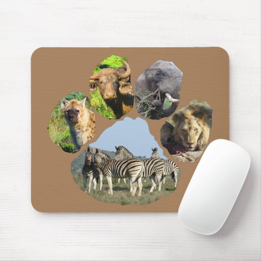 Blue Sky Zebra Footprint Mousepad (Mit Mouse)