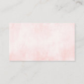 Blue Slate Dusty Blush Pink Wedding Registry Begleitkarte (Rückseite)