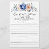 Blue Slate Dusty Blush Who I Game (Vorderseite)