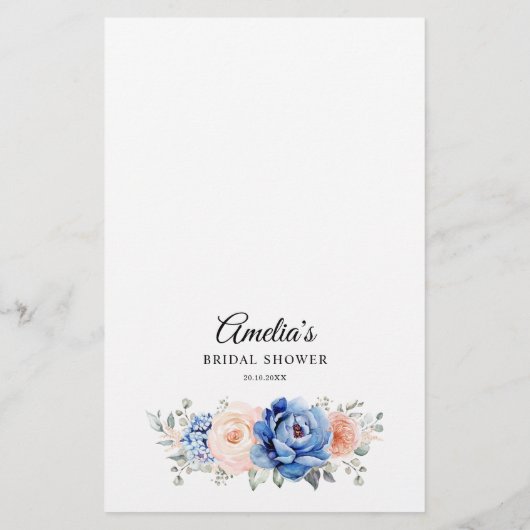 Blue Slate Dusty Blush Who I Game (Rückseite)