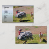 Blue Slate Erntedank Day Türkei Visitenkarte (Vorne/Hinten)