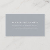 Blue Slate Wedding Website Cards Begleitkarte (Vorderseite)