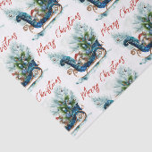 Blue Sled Baby Rentier Seidenpapier (Ausschnitt)