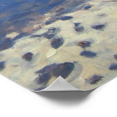 Blue Sledge Belle Plagne Poster (Ecke)