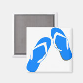 Blue Slippers Magnet (Vorderseite/Rückseite)