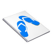 Blue Slippers Notizblock (Rechte Seite)