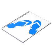 Blue Slippers Notizblock (Linke Seite)