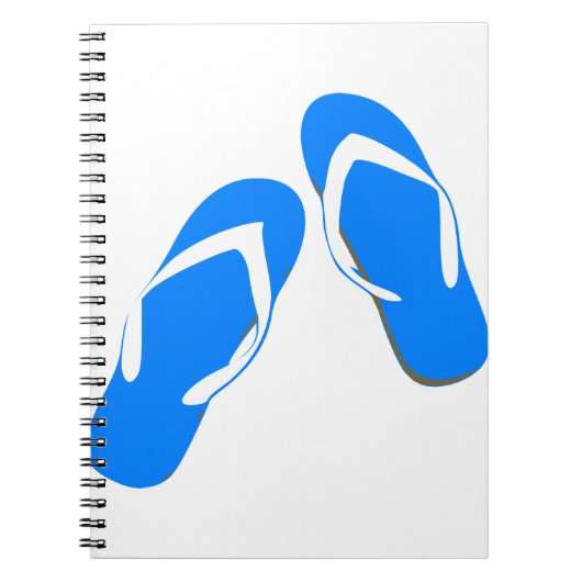 Blue Slippers Notizblock (Vorderseite)