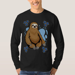 Blue Sloth Nickerchen Sloth Lazy Sleeping T-Shirt