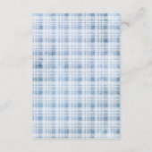 Blue Small Pumpkin Boy Baby Dusche Begleitkarte (Rückseite)