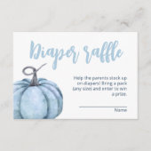 Blue Small Pumpkin Boy Baby Dusche Begleitkarte (Vorderseite)