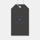 Blue Smile Gift Tag Geschenkanhänger (Vorderseite)