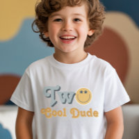 Blue Smile Two Cool Dude Jungen 2. Geburtstag