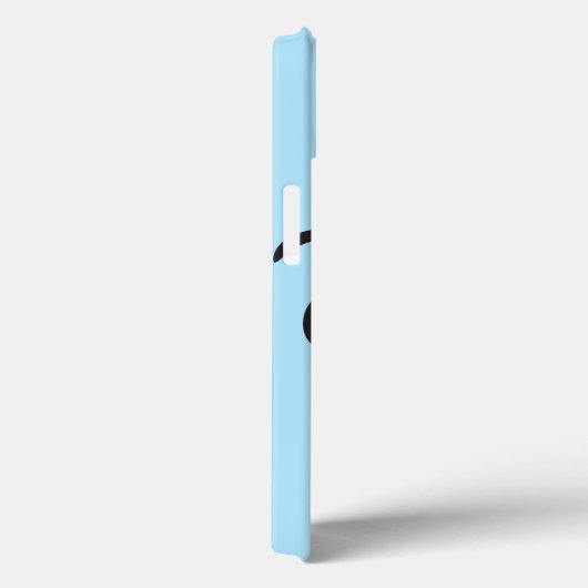 Blue Smiling Kawaii Face Case (Rückseite / Rechts)