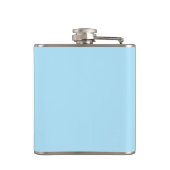 Blue Smiling Kawaii Face Flask Flachmann (Rückseite)