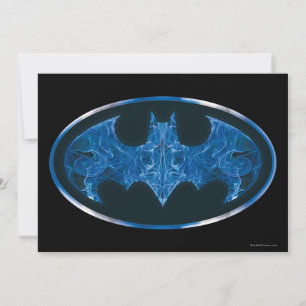 Blue Smoke Bat Symbol