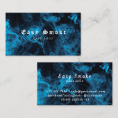 Blue Smoke Vape Shop Business Card Visitenkarte (Vorne/Hinten)