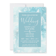 Blue Smokey Marble Butterflies Hochzeit