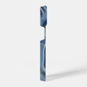 Blue Smoky Agate Geode iPhone Hülle (Rechte Seite)