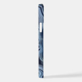 Blue Smoky Agate Geode iPhone Hülle (Rechte Seite)