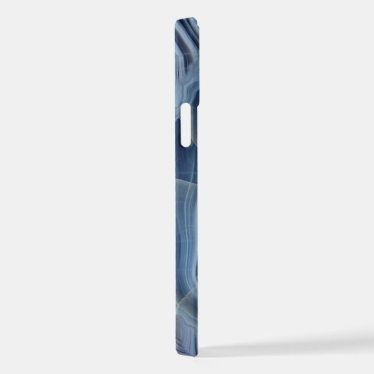 Blue Smoky Agate Geode iPhone Hülle (Rechte Seite)