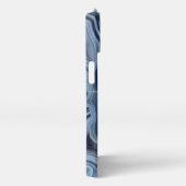 Blue Smoky Agate Geode iPhone Hülle (Rechte Seite)