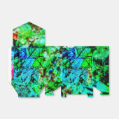 Blue smooth abstract Favor Box,Smooth vibrant art Geschenkschachtel (Ungefaltet)