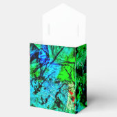 Blue smooth abstract Favor Box,Smooth vibrant art Geschenkschachtel (Geöffnet)