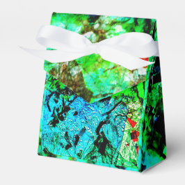 Blue smooth abstract Favor Box,Smooth vibrant art  Geschenkschachtel