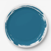 Blue Smudge Plate Pappteller (Vorderseite)