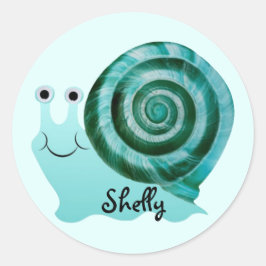 Blue Snail Sticker
