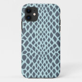 Blue Snake Print Case-Mate iPhone Hülle (Rückseite)