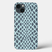 Blue Snake Print Case-Mate iPhone Hülle (Rückseite)