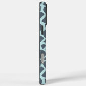 Blue Snake Print Case-Mate iPhone Hülle (Rückseite / Rechts)